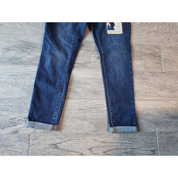 BNWT NEW Woman's 9TH & Main Curvy Jeans Maternity Blue Denim Pants Size Large - Picture 5 of 11